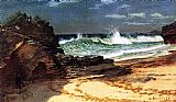 Albert Bierstadt Famous Paintings - Beach at Nassau